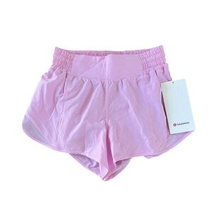 Lululemon Hotty Hot High Rise 2.5” Lined Shorts Vita Pink Sz 4 NWT Running Gym